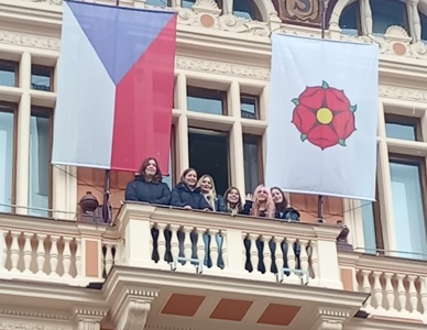 Trucks, bikes, and waving like Presidents on the Town Hall balcony 